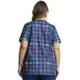 thumbnail image 3 of Dickies EDS Scrubs Top For Women V-Neck Plus Size DK704, 5XL, Glowing Plaid, 3 of 7
