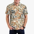 thumbnail image 5 of Wukai Floral Paisley Men’s Polo Shirts,Quick-Dry Athletic Shirt,Classic Fit Shirts-4X-Large, 5 of 8