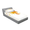 thumbnail image 2 of Ambesonne Abstract Fitted Sheet & Pillow Sham Set, Autumn Sun and Trees, Twinxl, Yellow Orange and Black, 2 of 2
