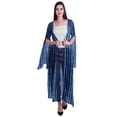 thumbnail image 1 of Moomaya Gilet Ouvert Imprimé Georgette à Manches Fendues pour Femmes, 1 of 5