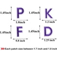 thumbnail image 3 of DoxQcs 72Pcs Iron on Letters & Numbers Patches, Embroidered Alphabet A-Z & 0-9 Applique for Clothes Jeans Hats DIY Crafts, 3 of 6