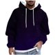thumbnail image 2 of Sudadera con capucha para hombre, estilo casual, con cuello redondo, estampado, manga larga, blusa de poliéster, 2 of 5