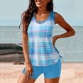 thumbnail image 4 of Womens Bathing Suits Two Piece Women Conservative Print Strappy Back Set Two Piece Swimsuits Swimdress Two Piece Bathing Suits for Women Two Piece Sets for Women, 4 of 8