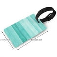 thumbnail image 4 of Balery Teal Turquoise Print Durable Luggage Tags with Secure Strap, Personalized Travel ID Tags for Suitcases, Bags, and Backpacks - Easy Identification for Men and Women, 4 of 8