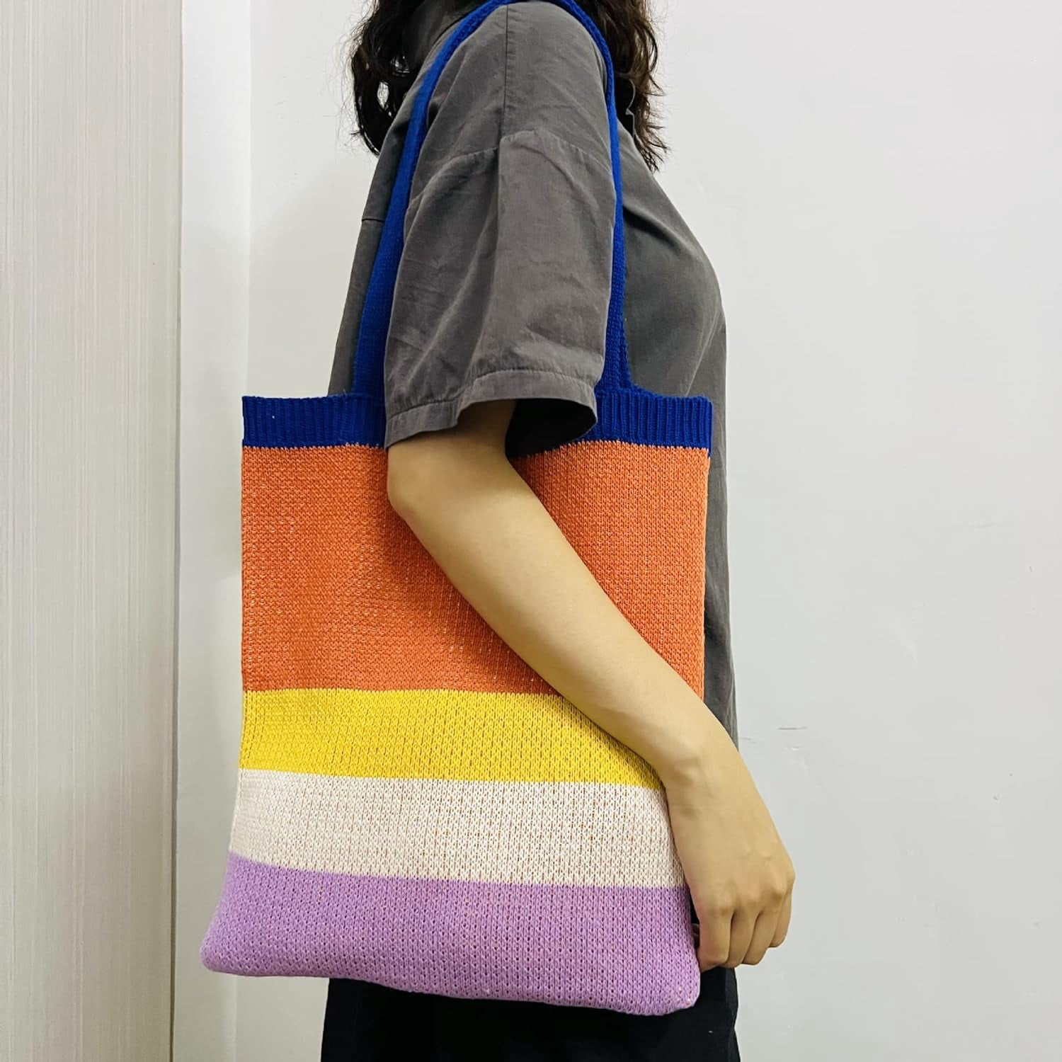 Kukuzhu Crochet Tote Bag Aesthetic Tote Bag Aesthetic Y2k Tote Bag Aesthetic Y2k Cute Tote Bags Aesthetic