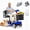 Blue, variant on 350W 4-Wheel Mobility Scooter for Seniors, 16 Miles 6.3Mph, 30% More Comfort Footrest, 300LBS Capacity, Foldable 24V12.5Ah Swivel Seat LED Light Anti-Tip