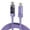 Purple-1m, variant on 3. Transparent 100W USB C Charging Cable Auto Power Cutoff Aluminum PVC Construction for Smart Devices (116 chars)