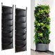 thumbnail image 1 of Bolsas de cultivo colgantes, paquete de 2 bolsas verticales con 7 bolsillos para plantas y flores, adecuadas para exteriores, interiores, jardinería, etc., negro JAMW Sencillez, 1 of 5