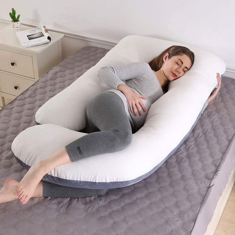 Pregnancy Pillow, G Shaped Full Body Pillow 57 inch, Maternity Pillow Support for Back, Legs, Neck, Hips for Pregnant Women with Removable Washable