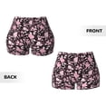 thumbnail image 5 of Vsdgher Daisies Flowers print Workout Shorts for Women Seamless Soft Smooth Gym Yoga Scrunch Active Exercise Fitness Shorts, 5 of 8