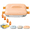 Orange, variant on Microwave Corn Steamer, Microwave Vegetable Steamer, Microwaves Corn Cooker, Food Grade Portable Steamers with Lid for Vegetables,Corns & Hot Dogs,Kitchen & Dorm Cooking Tool