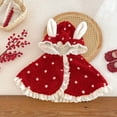 thumbnail image 2 of Xyant Baby Wear Hoodie Cape Poncho Coat Spring Autumn Winter Car Seat Jacket Outwear for 1-3 Year Girls (Red,3-12 Months), 2 of 8