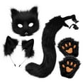 thumbnail image 3 of Runquan Therian and Tail Cute Animal for Stage Performance Holiday Party Decor Black, 3 of 8