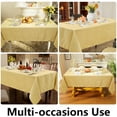 thumbnail image 6 of Rectangle Tablecloth 60x102 Inch, Waterproof Damask Jacquard Table Cloth, Washable Fabric Table Covers for Dining, Parties, and Christmas Decor, Gold/Yellow, 6 of 6