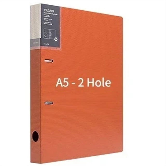 2 Display Document Folder Binder Hole Book Storage File Ring Clip Loose-leaf Color