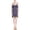 Blue - navyred, variant on Max Studio London Womens Cotton Plaid Flounce Dress, Blue, Medium