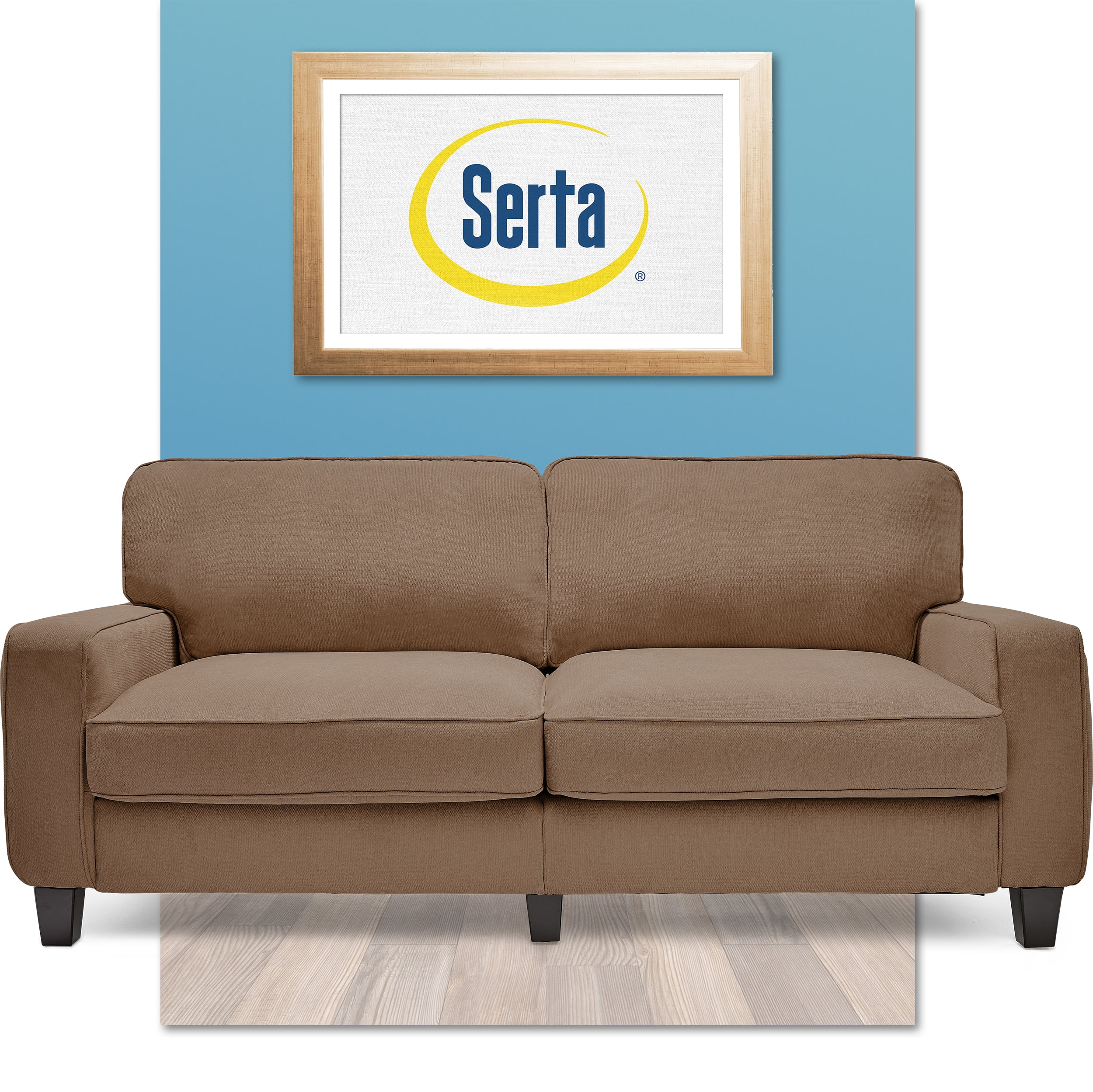 Serta® RTA Palisades Collection 78" Sofa in Kingston Tan
