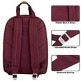thumbnail image 4 of Laptop Backpack for Women, Men for Travel, School, College Backpack with Padded Back, Adjustable Padded Shoulder Straps - Burgundy, 4 of 7
