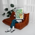thumbnail image 2 of Vintage marten reading with a young marten - Illustration Reading Animal Surrealism Whimsical Woodland Black Framed Wall Art Print 6 x 8 inches, 2 of 7