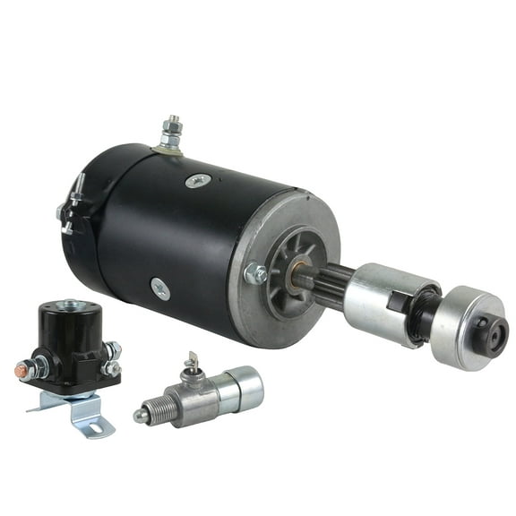 New 6V Starter & Drive W/ Solenoid Ignition Switch Fits Ford Tractor 2N 8N11002