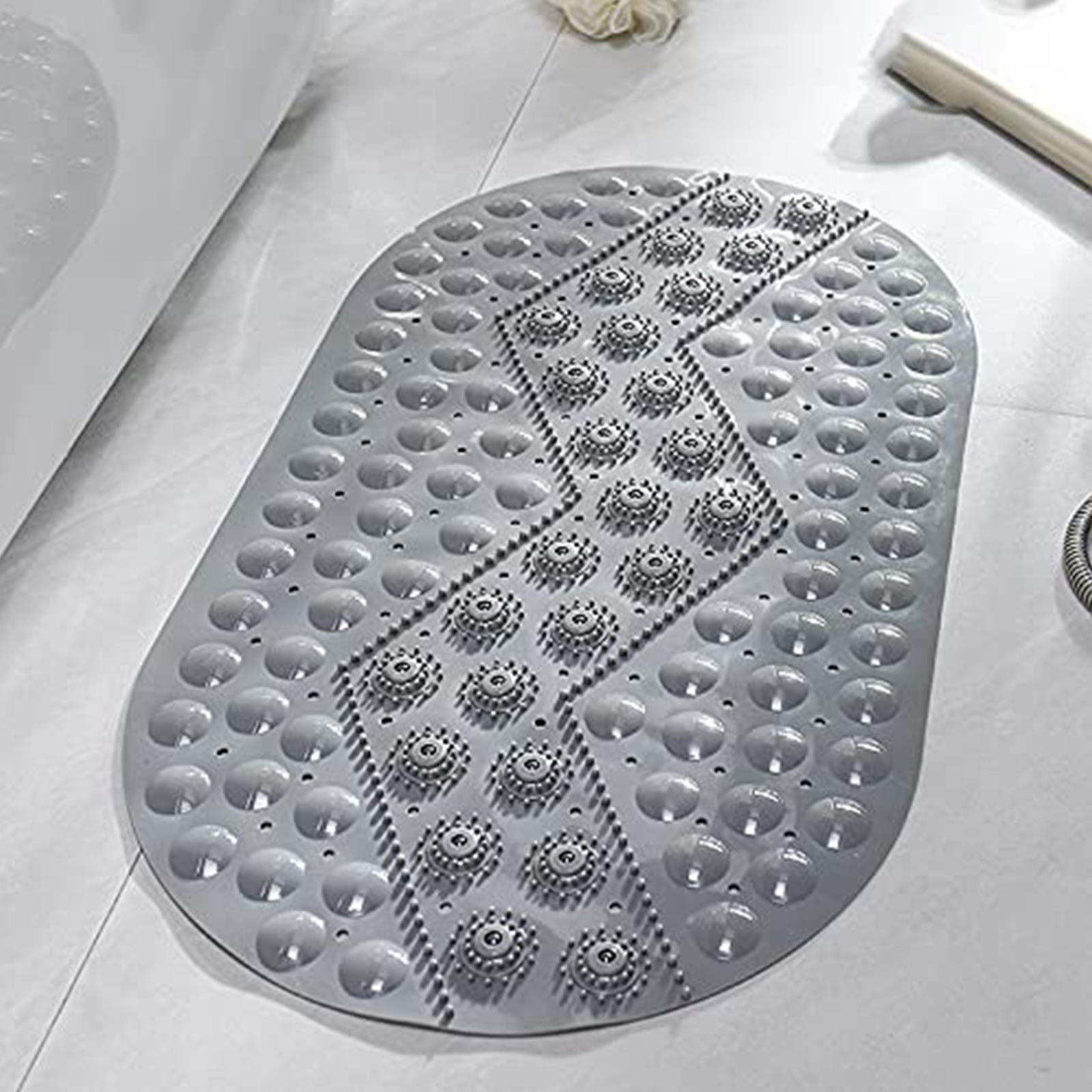 Shower Mat Foot Massage Bath Mat with Pumice Stone and Powerful Suction