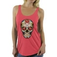 thumbnail image 1 of Awkward Styles Rose Eyes Skull Racerback Tank Top Sugar Skull Racerback Tank Skull Gifts for Her Red Roses Skull Tank Top for Women Dia de los Muertos Gifts for Her Day of the Dead Sleeveless Shirt, 1 of 4