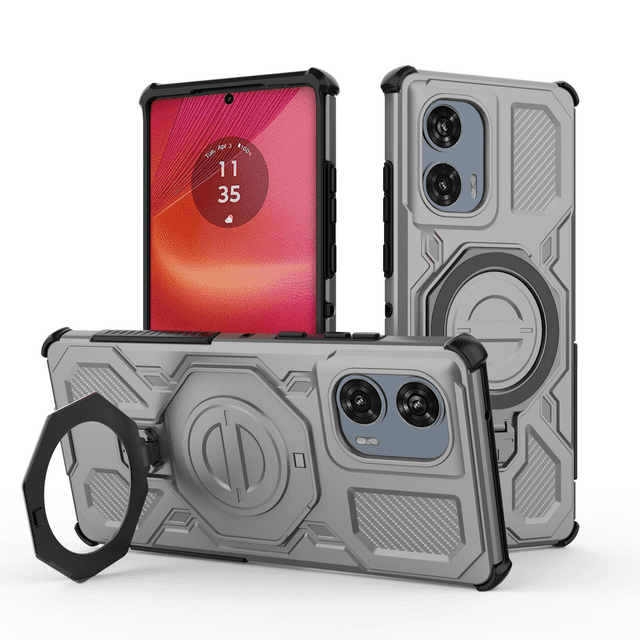 Funda GANGXUN para Motorola Edge 50 Fusion 5G , magnética, ligera, soporte 360°, antigolpes