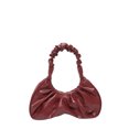 thumbnail image 1 of Bolsas para Mujeres Bolso Axila Plisada Color Sólido Hombro Retro Rouched () Rojo, 1 of 8