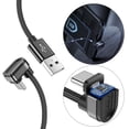 thumbnail image 4 of 3x Cables USB C Rápido En Forma De U Flexible Para La Mayoría De Los Dispositivos Tipo C Negro CUTICAT Cable de carga, 4 of 8