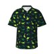 thumbnail image 1 of Balery Dinosaurs Camisas hawaianas de manga corta para hombre, camisas playeras de corte holgado, camisas de vacaciones con botones,Medium, 1 of 7