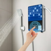 4500W Instant Electric Tankless Hot Water Heater w/Shower Head,3-Second Heat-Up,IPX4 Waterproof for Kitchen Bathroom