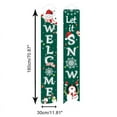 thumbnail image 5 of Merry Christmas New Year Decor Banners,For Outdoor Indoor Christmas Decorations Welcome Bright Red Xmas Porch Sign Hanging For Home Wall Door Holiday Party Decor 5 Color, 5 of 5