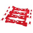 thumbnail image 2 of Cubiertas de bisagras de puerta rojas de 8 piezas para JL Unlimited 2018 shamjiam Cubiertas de bisagras para puertas, 2 of 8