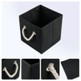thumbnail image 2 of Unique Bargains Fabric Storage Bin with Handles Black 11*11*11in, 2 of 6