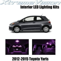 XtremeVision Interior LED for Toyota Yaris 2012-2015 6 pcs Pink Interior LED Kit   Installation Tool