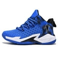 thumbnail image 2 of Boys' basketball shoes sports running shoes children's non-slip sports shoes Dark Blue, 2 of 5
