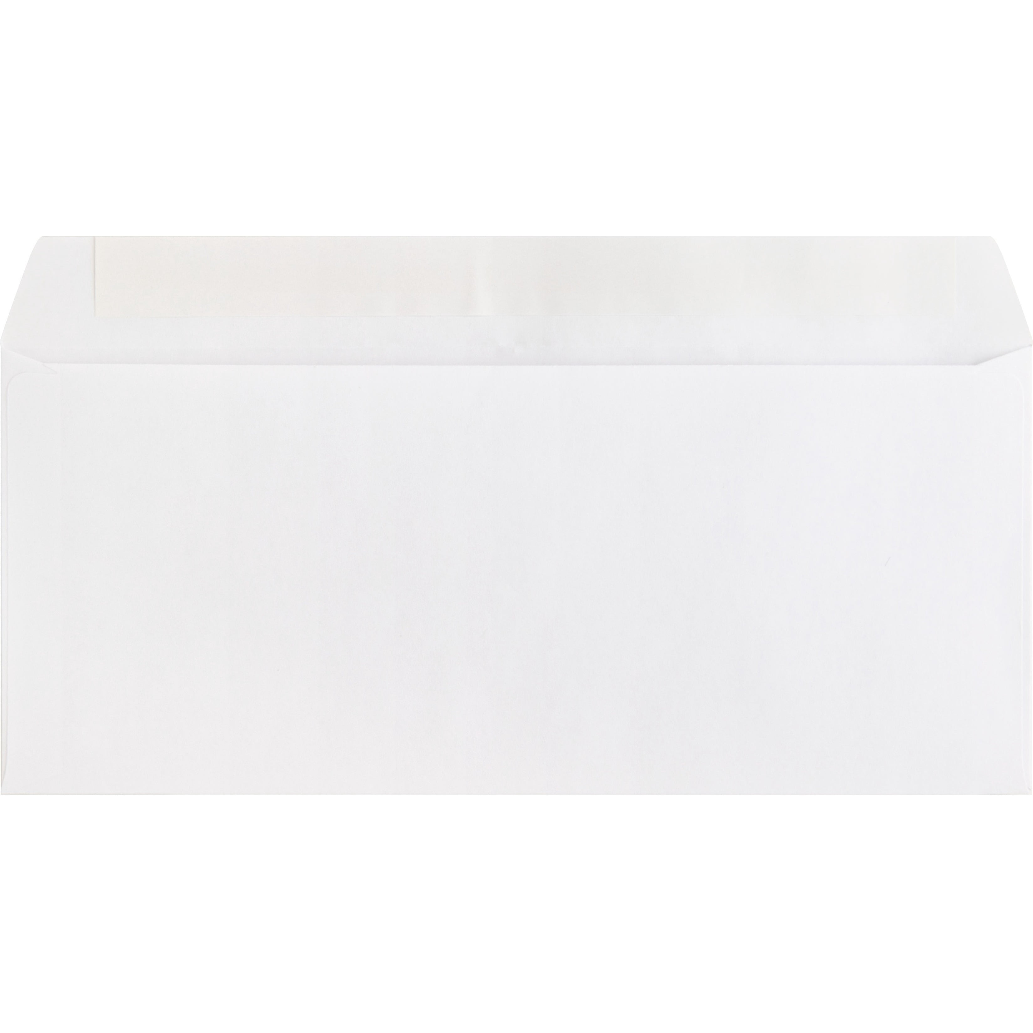 Business Source, BSN04646, Plain Peel/Seal Business Envelopes, 500 / Box, White