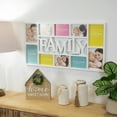 thumbnail image 3 of Northlight 28.75" White Multi-Size "Family" Collage Photo Picture Frame Wall Decoration, 3 of 7
