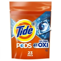 Tide 4-n-1 Ultra Oxi PODS Laundry Detergent Pacs, 23 Count, HE Compatible, Built in Pre-treater for Stains