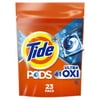 Tide 4-n-1 Ultra Oxi PODS Laundry Detergent Pacs, 23 Count, HE Compatible, Built in Pre-treater for Stains
