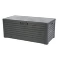 Open Box Toomax Florida Deck Patio Storage Box Bin Bench, 145Gal ...