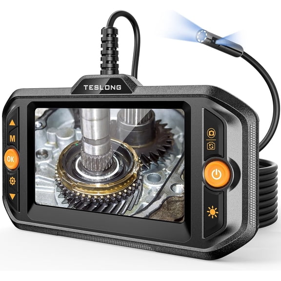 NEW TS43 Dual Lens Industrial Endoscope Borescope Inspection Camera 4.3" Screen 16.5FT