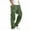 A-Army Green, variant on Men Casual Drawstring Elastic Waist with Pocket Trousers Sports And Leisure Running Fast Drying Loose And Breathable Solid Color Drawstring Outdoor Fitness Pants Loose Straight Pants