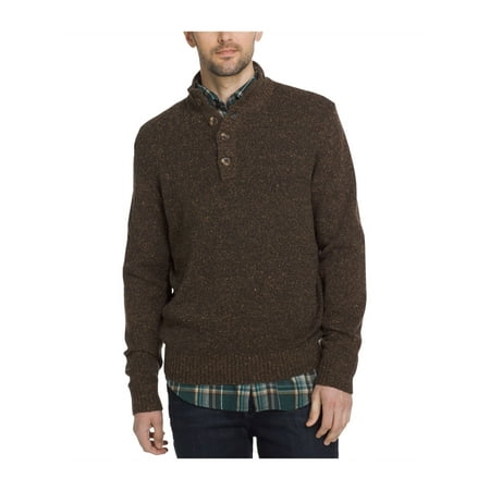 G.H. Bass & Co. Mens Mountain Henley Sweater demitassehtr M