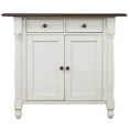 thumbnail image 2 of Sunset Trading Andrews Antique White Kitchen Island, 2 of 6