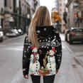 thumbnail image 3 of SCRAWLGOD Music Snowman Hoodie Womens Oversized Pullover Sweaters for Women Crewneck Tops Soft Hoodies Sweatshirts for Women Long-Sleeve Streetwear Hoodie Women for Christmas Size M, 3 of 7