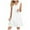 White, variant on Kmdttou Dresses for Girls/Women Summer V-Neck Solid Color Casual High Waisted Sleeveless Dress Beach Sundress with Pockets Gift for Women