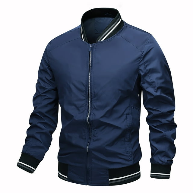 LOVZFMLL Jackets for Men's Windproof Outdoor Breathable Hardshell Long Sleeved Casual Solid Coat Jacket