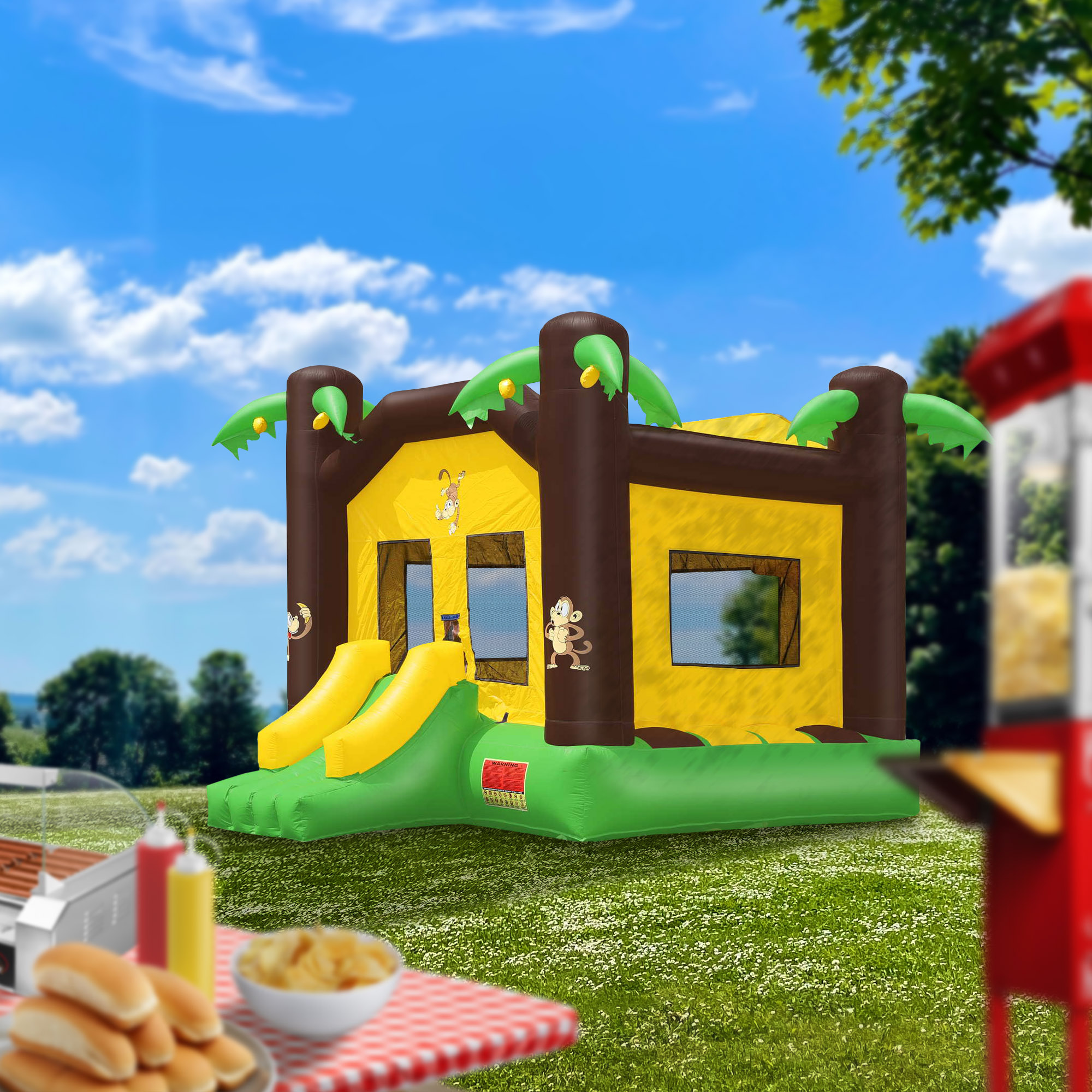 Cloud 9 Jungle Bounce House & Blower - Commercial Grade Inflatable Bouncer - image 5 of 7