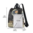thumbnail image 3 of FORMRS Women's Travel Backpack Purse Anti-Theft Hidden Pockets Casual Shoulder Bag, Sitting on The Moon, 3 of 7